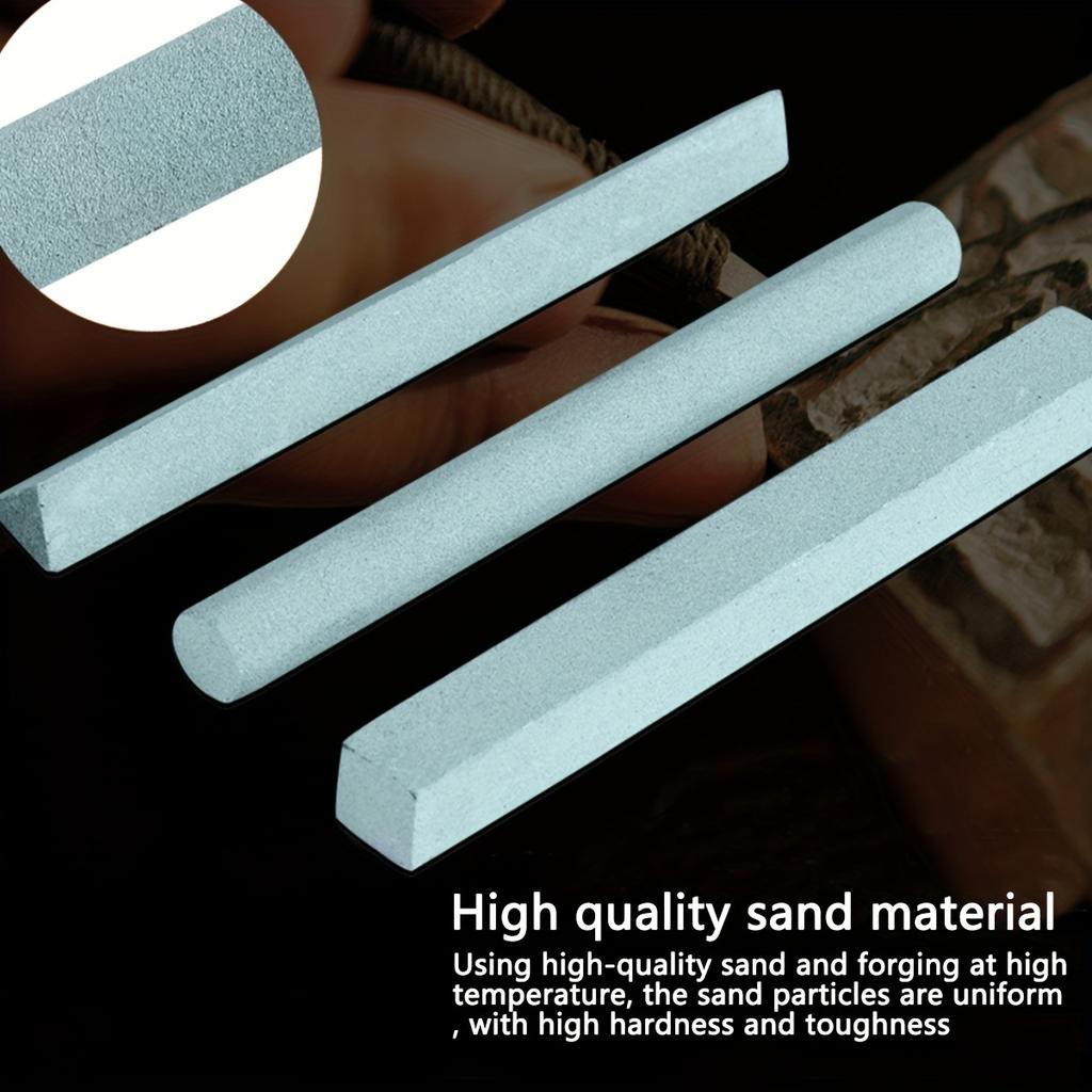 Набор из 3 шт. точильных камней, набор масляных камней с крупным зерном для заточки стамесок, резцов или большинства режущих инструментов с металлическим лезвием