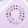 Faceplate Garment Decorative Water Droplets Sewing Button Alloy Rhinestone Pendant Scrapbooking