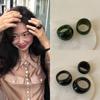 Blogger Black Agate Ring Women'S Retro Light Luxury Exquisite Fashion Ring Ring