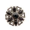 Bohemian Vintage Women's Needle Vintage Gold Resin Crystal Ethnic Wedding Jewelry Brooch