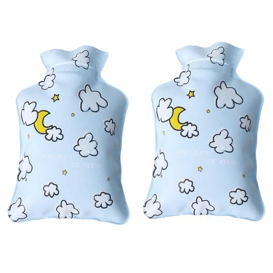 2 шт., грелка, ПВХ высокой плотности, хорошее уплотнение, утолщенный внутренний резервуар, надежное сохранение тепла, грелка, грелка