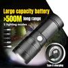 Strong Light Flashlight Outdoor Camping Telescopic Zoom Plastic Lantern Multifunctional Long Range Waterproof Torch