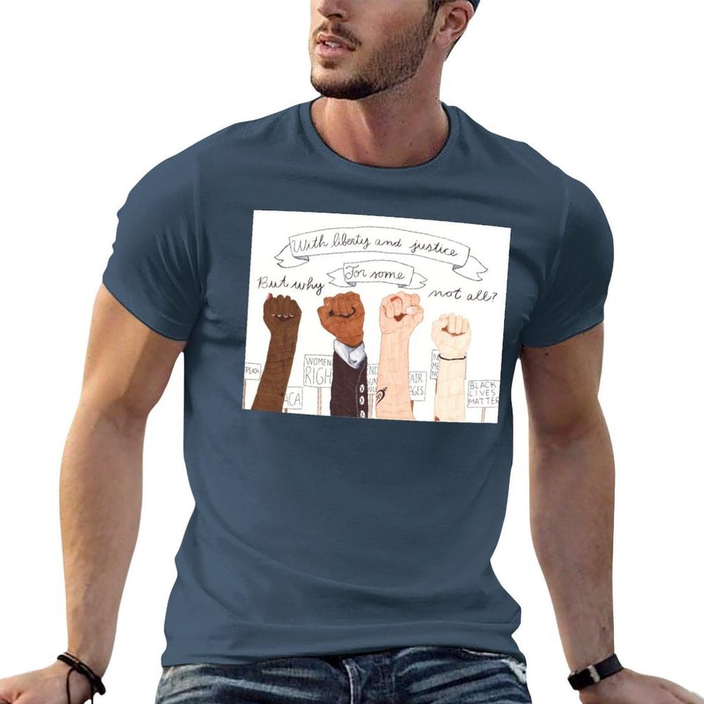 AND JUSTICE FOR SOME TShirt t shirts for Unisex graphic vintage t shirts for Unisex cotton soft t shirt Unisex casual Tshirt