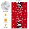 JIT Hair Microfiber Christmas Kitchen Dishwashing Towels Christmas Snowman Holiday Printing Table Decorative Towels