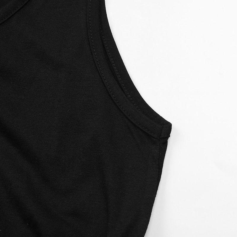 Женское летнее шикарное платье без рукавов сплошного цвета с V-образным вырезом на шнуровке