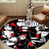 Ninja Team Adventure Round Rug for Livingroom,Bedroom, Palyroom, Chair Rug, Area rug, Circle Carpet, Large Size Fan Christmas gift