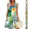 Womens Summer Dresses Loose U Neck Sleeveless Sundresses Dress With Pockets