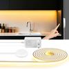 High End Under Cabinet LED Neon Light Strip 24V COB Neon Tape Penetrabe Wood Touch Sensor Dimmer Kitchen Closet Wardrobe Decor