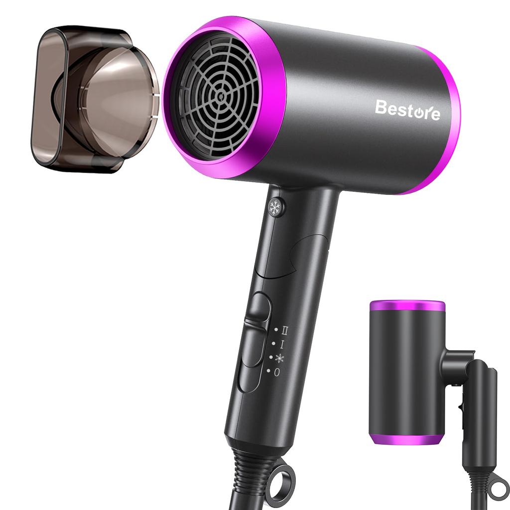 Large Air Volume Latest Improved Hair High Concentration of Negative 3 Levels of Air Portable Constant Temperature Hair Overheat Comes with For Home