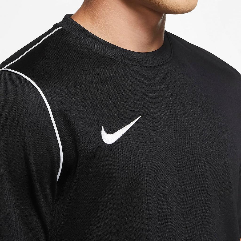 Nike Приталенный однотонный пуловер с цветочным принтом и круглым вырезом, футболка с короткими рукавами, мужские топы, черный BV6883-010