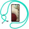 Чехол - для Samsung Galaxy A12 - Прозрачный - Ударопрочный - Регулируемый ремешок Зеленый