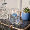 Elegant Celebration Glass Gift Marine Animal Theme Clear Tumbler, Handcrafted Painted Glassware, Handmade Borosilicate Glassware Creative Unique