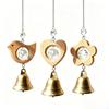 Crystal Prism Bird Wind Chimes Wooden Sun Catcher Vintage Crystal Pendant  Home