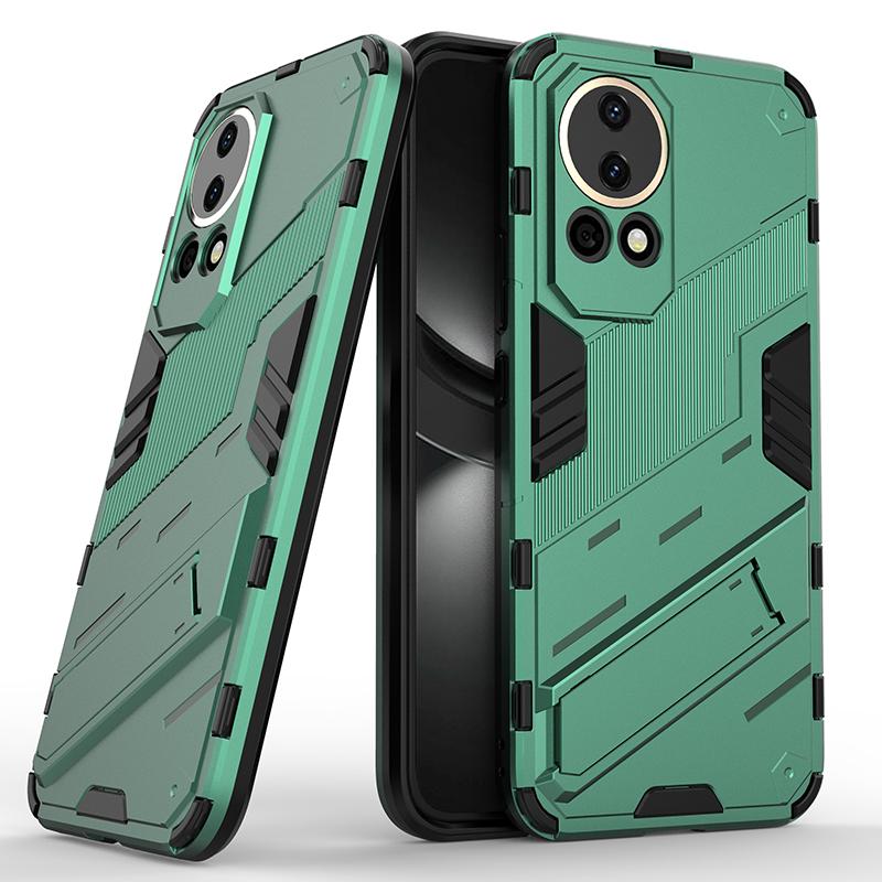 For Huawei Nova 12 12s 11 11i 9 SE Lite Pro Ultra Punk Armor Shockproof Bumper Rugged Rubberized PC Fitted Kickstand Case Stand Holder Cover Shell