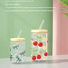 3D УФ DTF Наклейка на стакан Для пивного стакана Libbey 16 унций Красивые кленовые листья Водонепроницаемый дизайн наклейки на стакан УФ-стикер
