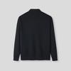 HLA Men's Warm Fleece-Lined Knitted Polo Sweater