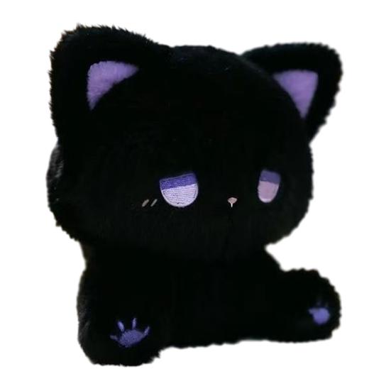 Милая плюшевая игрушка сидящая кошка, мягкая набивная кукла, прекрасная обнимательная, украшение для детской комнаты, подушка-компаньон, подарок для друзей, детей