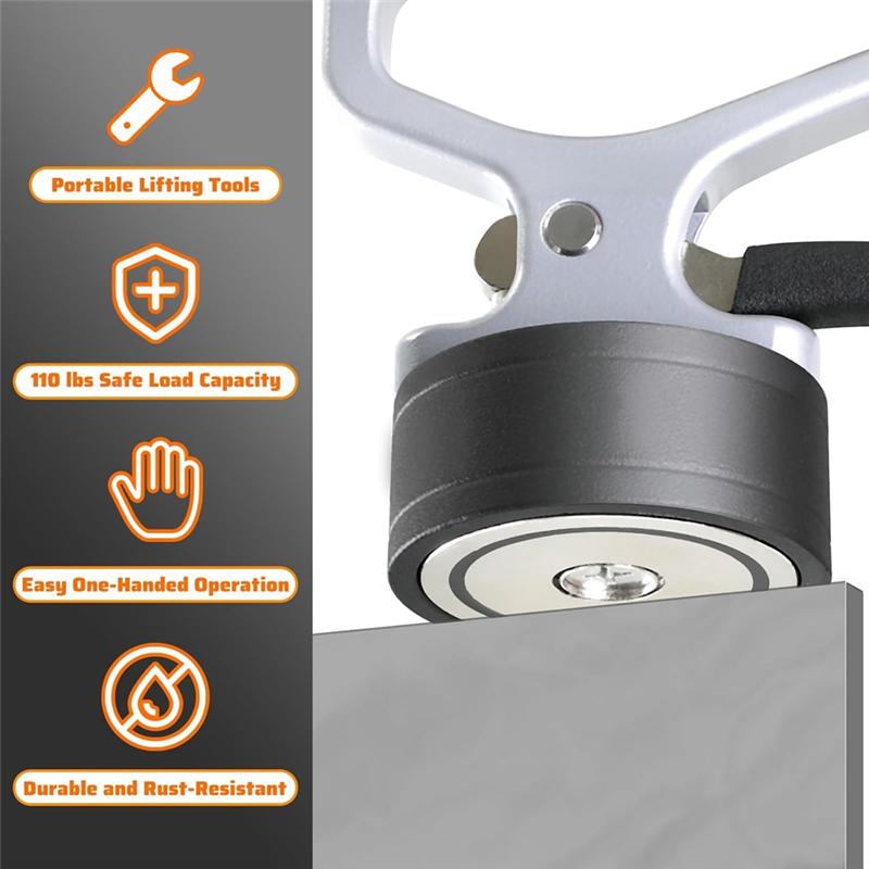 Магнитный захват AAAF, Подметальная машина с подъемным магнитом из нержавеющей стали, Для сварки, Разделения металла, Резки, Микрорегулируемый