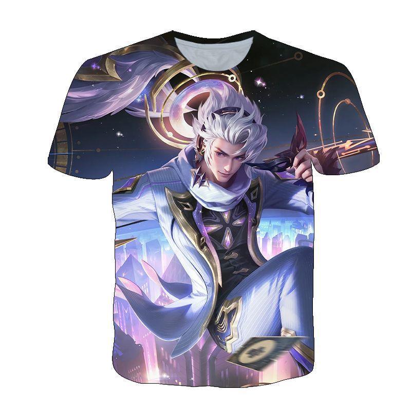 King of Glory T-shirt spring and summer male and female teenagers t-shirt student team clothes campus pain clothes dormitory black
