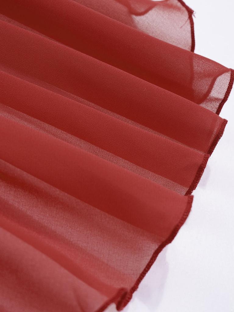 Детское гимнастическое танцевальное платье без рукавов для девочек, шифоновый лиф с рюшами, купальник, танцевальная одежда, костюм