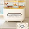 Non-slip Tissue Box Transparent Desktop Fish Tank Multi-Functional Storage Box  Bedroom