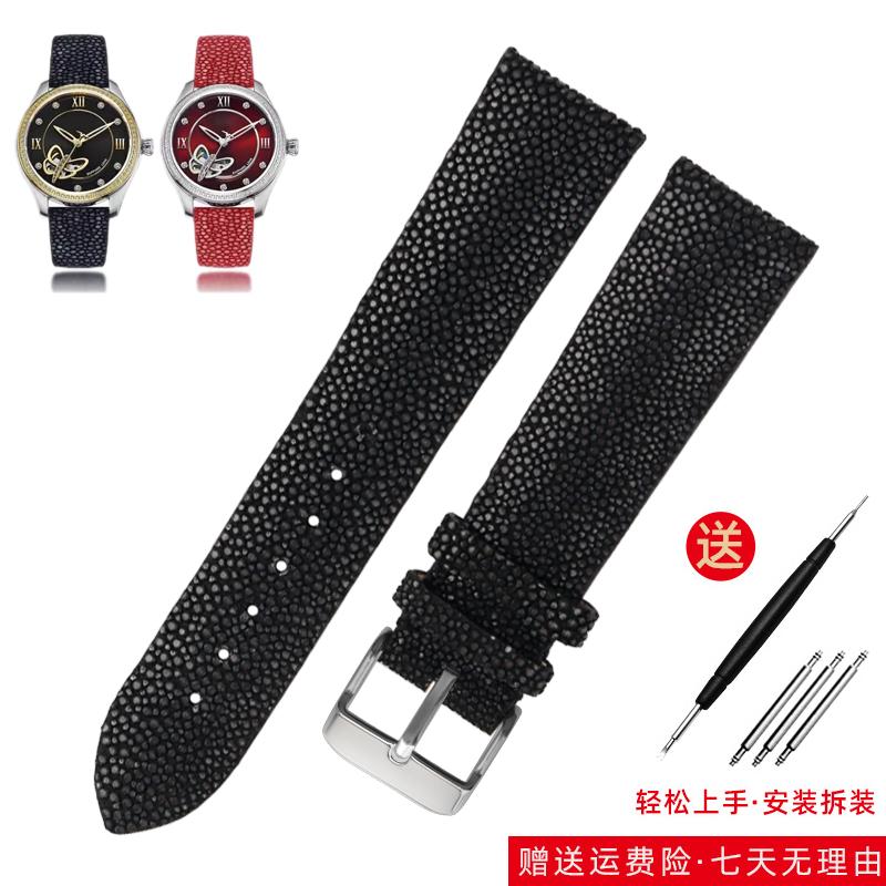 Ремешок для часов из кожи рыбы-питона для Huawei TISSOT Omega Mido Tudor Мужской и женский Браслет-ремешок из кожи ската 20 мм 22 мм