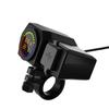 Waterproof Motorcycle Dual USB Phone Charger Adapter W/ Voltmeter & Temp Display