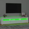 VidaXL TV Stand with LED Lights Entertainment Center Storage Media Unit Living Room Furniture Home 3152738