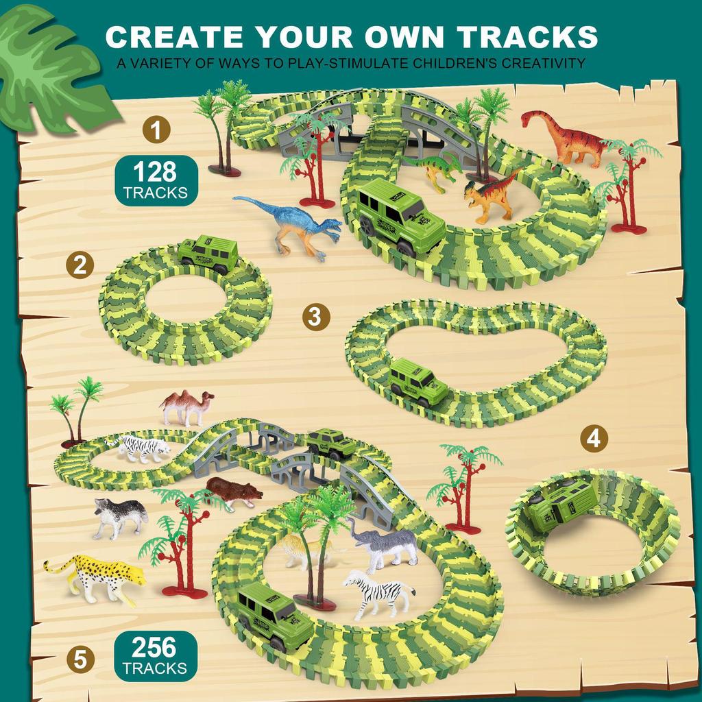 Сделай сам Модульный Электрический Трек Машинки Конструктор для Детей - Инженерная и Образовательная Игрушка