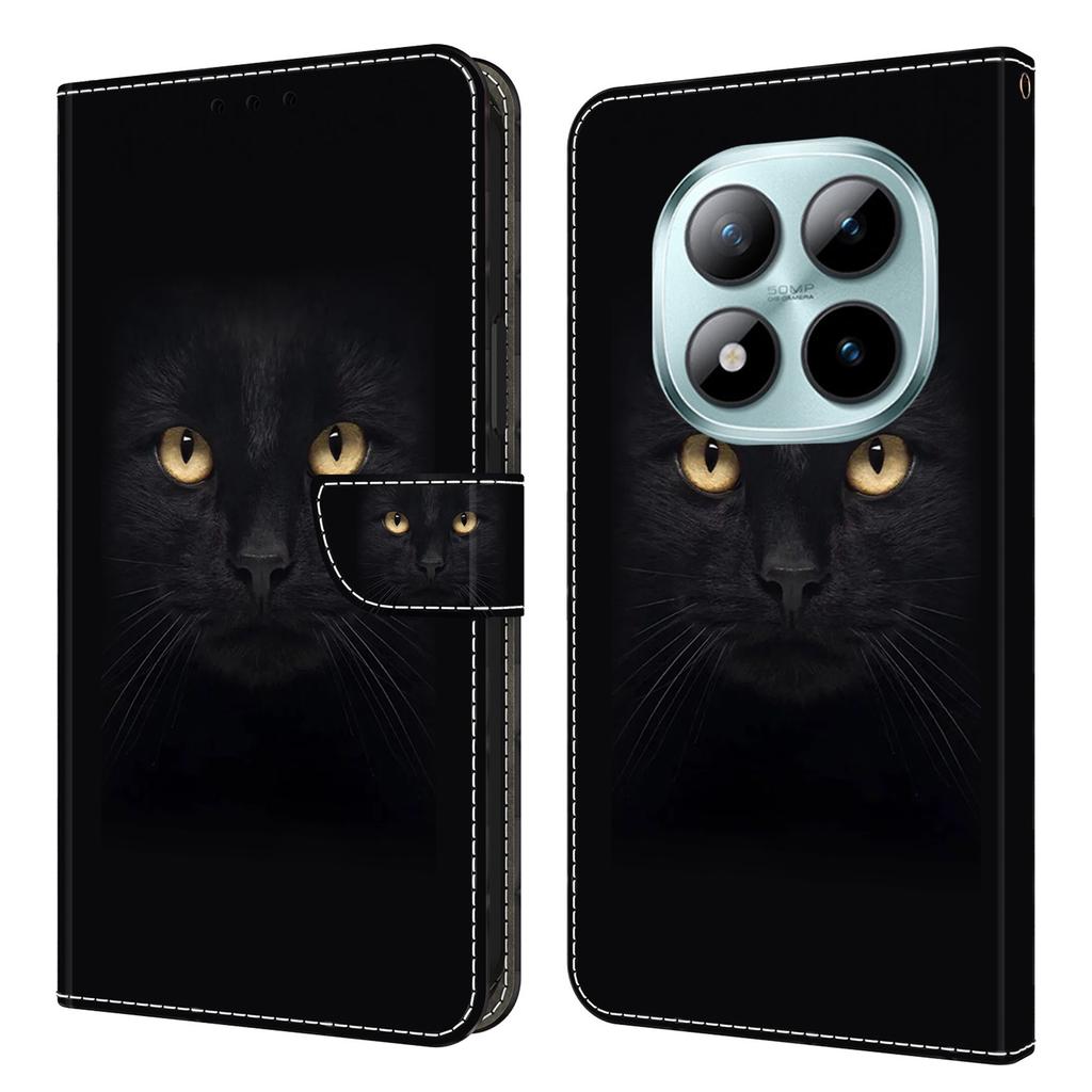 Чехол-кошелек для Xiaomi Poco M8 5G/Redmi Note 15 5G (Глобальный)/15 4G (Глобальный) Кожаный чехол для телефона с 3D-рисунком и магнитной застежкой