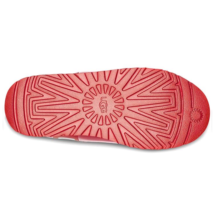 UGG Женские классические прозрачные мини-ботинки 'Samba Red' (женские размеры) Красные / Белые Сандалии Samba 1113190 SBR