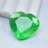 19.75 Ct Certified Green Natural Emerald Gemstone Heart Cut From Colombia