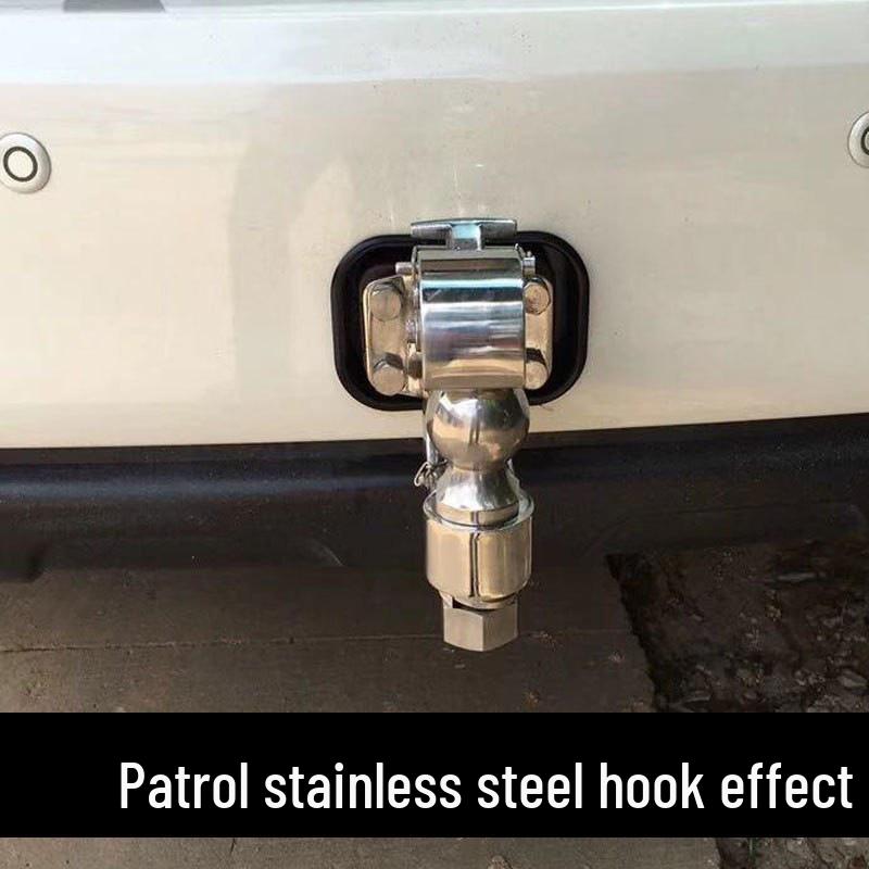 Фаркоп Nissan Patrol Y62 и быстросъемный буксировочный крюк из нержавеющей стали для Y61