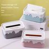 Square Plastic Tissue Box Home Tissue Container Car Napkins Holder Case Kitchen Organizer Simple and Stylish