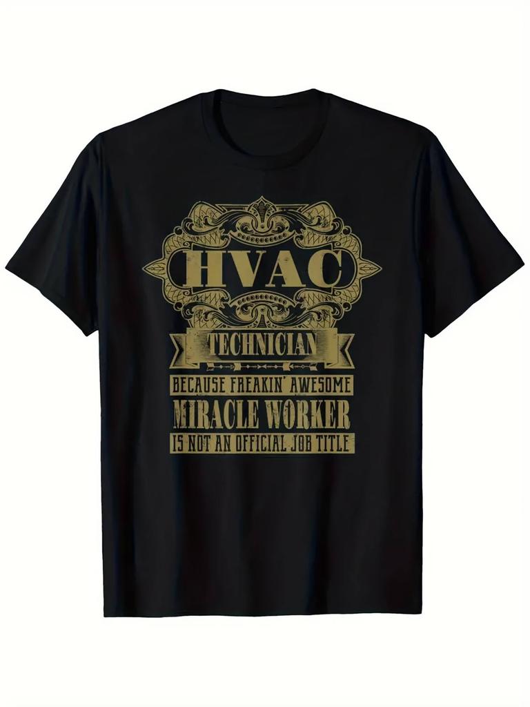 Vintage HVAC Technician Graphic T-Shirt - Soft, Breathable, Unisex Casual Crew Neck with Freakin' A