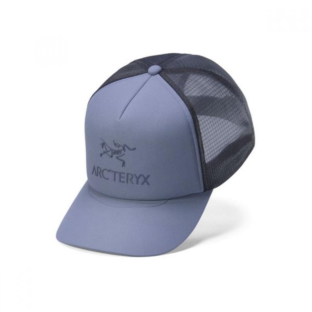 Arcteryx Bird Word Trucker Curved Dark Stratus Aeofux7763 Stratus