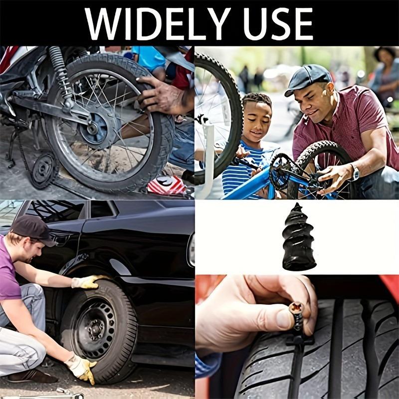 1set Tire Repair Nail Self-Tapping Screw Plastic Nail Soft Rubber Screw Suitable For Car Motorcycle Tire Puncture Repair