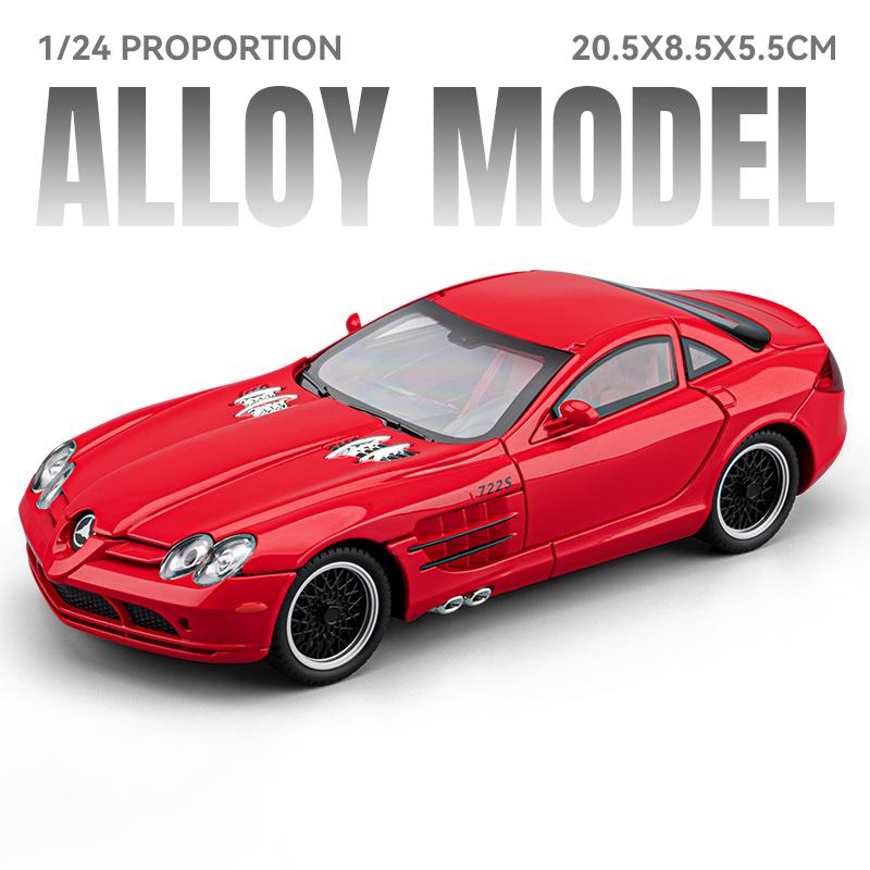 1:24 Бенц SLR McLaren 722 S Родстер Спидстер Суперкар Сплав Металл Литье под давлением Модель Автомобиля Подарок на День Святого Валентина Для Парня Коллекция