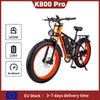 Электровелосипед KETELES K800 PRO, мотор 3000 Вт, аккумулятор 52 В 25 Ач, электровелосипед 26*4 дюйма на широких шинах, горный внедорожный электровелосипед