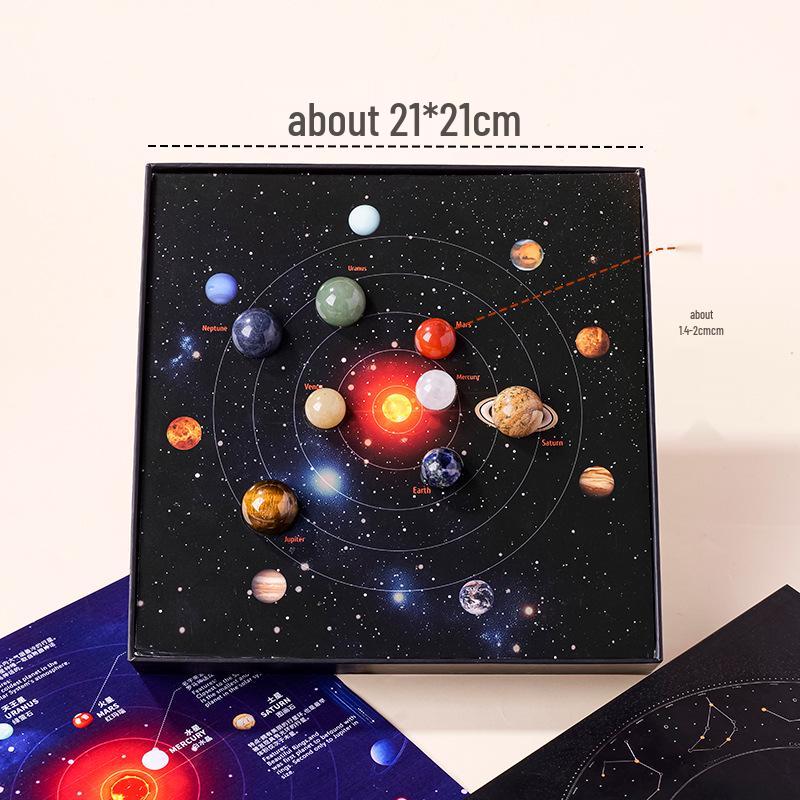 Galaxy Crystal Ball: Nine Planets Solar System Model - Educational Gift for Kids