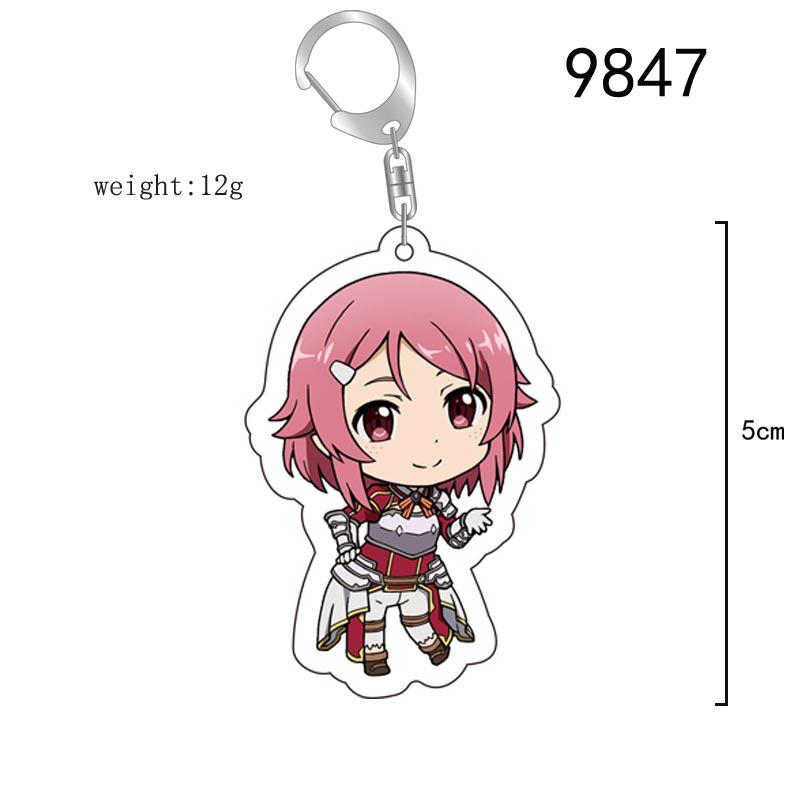 Акриловый брелок Sword Art Online: Асуна, Синон, Кирито Аниме Шарм