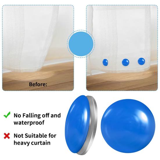 10 шт., магнитные грузики для штор, водонепроницаемые компактные размеры, сильная магнитная скатерть, занавеска для душа, драпировка, грузики