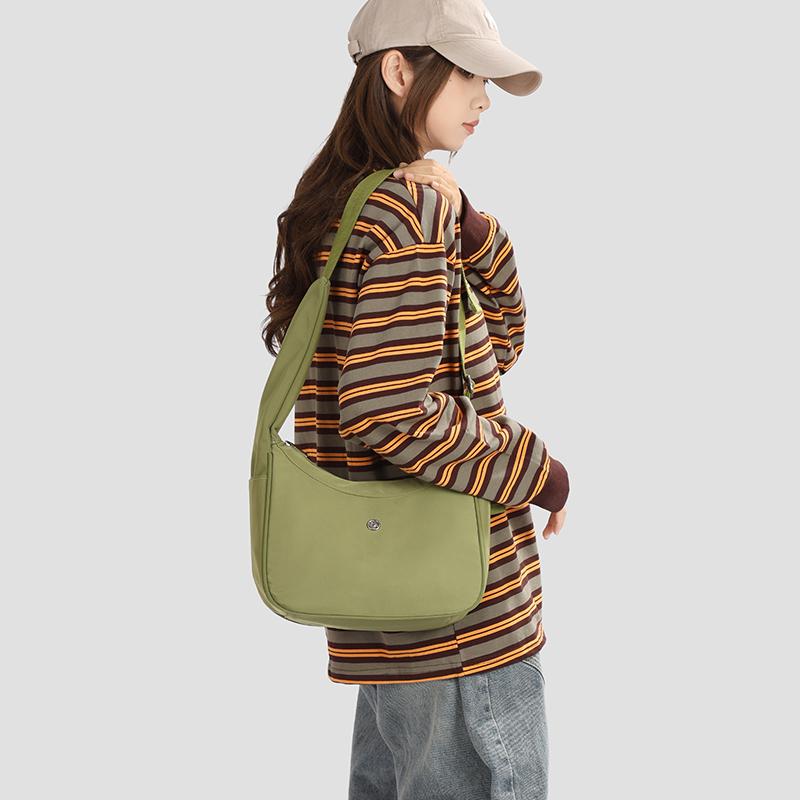 Однотонная легкая наплечная сумка женская сумка кроссбоди студенческая сумка для занятий