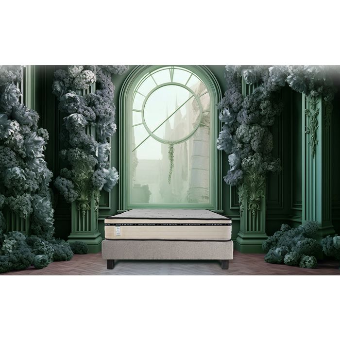 Mattress 140x200 Cm, BestLuxe, 24cm, Memory Foam, Independent Sleeping Position, Summer/winter Side