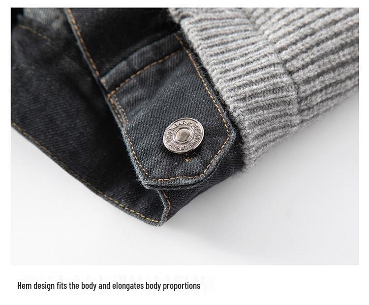 Мужской вязаный кардиган-свитер куртки корейского стиля Весна/Осень 2025