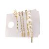 4Pcs Faux Pearl Hair Clips Set Pins Non-slip Barrette Women Girls Hairpin Headwear Type 1