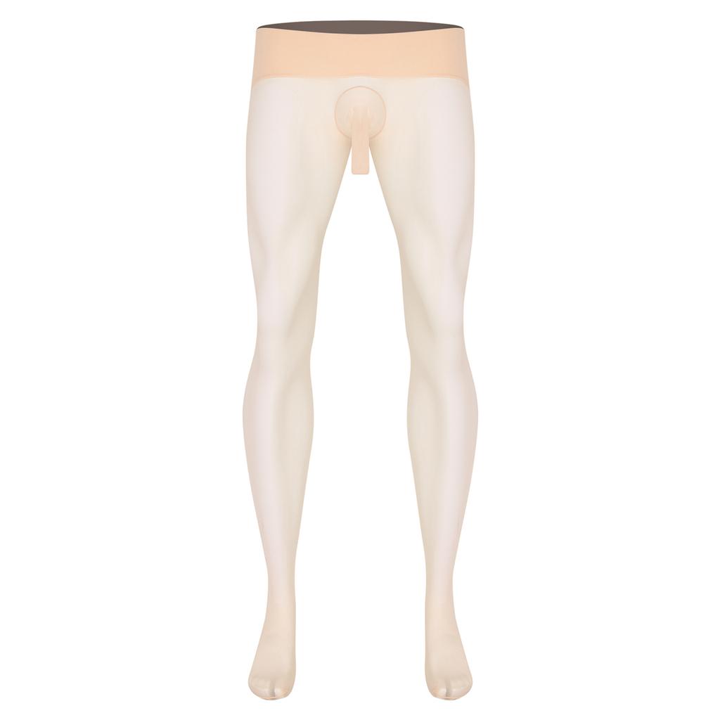 Мужские Ультратонкие Эластичные Колготки Чулки С Высокой Талией Бесшовные Прозрачные Леггинсы Одежда Для Сна