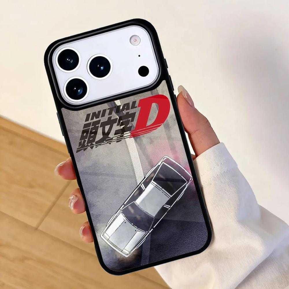 Drift Japanese Anime AE86 Initial D Mobile Phone Case for IPhone 17 AIR 16pro Max 15 14 13 12 11 Bumper Cover