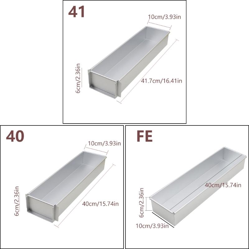 Форма для торта Тирамису из пищевого алюминиевого сплава, прямоугольная, с антипригарным покрытием, для десертов, чизкейка, для домашней кухни