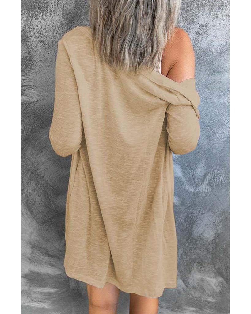 Azura Exchange Кардиган с открытым передом и пуговицами